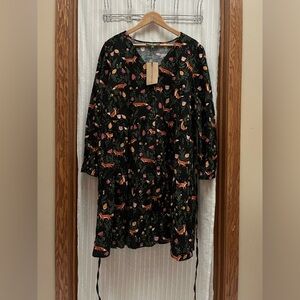 NWT Princess Highway Fox Print Button Dress Size 20